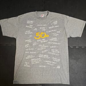 Vintage 1991 Jerzees Made in USA Tee with front and back print